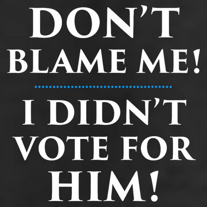 Don't Blame Me I Didn't Vote For Him Cool Comfort Performance Bucket Hat