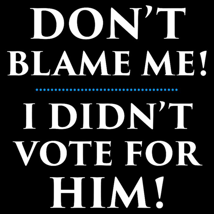 Don't Blame Me I Didn't Vote For Him Bucket Hat