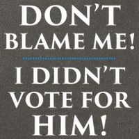 Don't Blame Me I Didn't Vote For Him Cotton Canvas Backpack