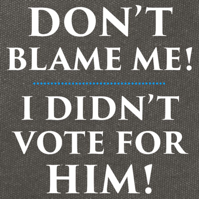 Don't Blame Me I Didn't Vote For Him Cotton Canvas Backpack