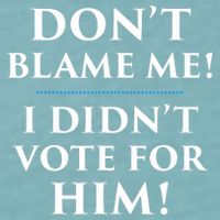 Don't Blame Me I Didn't Vote For Him Sueded Cloud Jersey T-Shirt