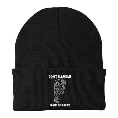 Dont Blame Me Blame The Cards Knit Cap Winter Beanie