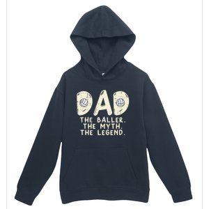 Dad Baller Myth Legend Volleyball Player Daddy Papa Gift Urban Pullover Hoodie