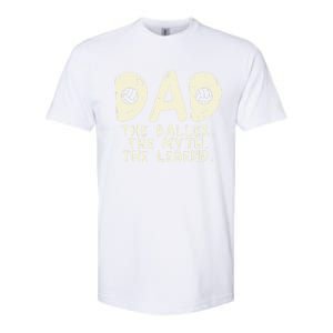 Dad Baller Myth Legend Volleyball Player Daddy Papa Gift Softstyle CVC T-Shirt