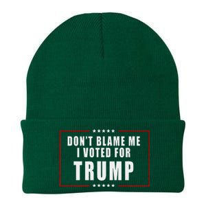 DonT Blame Me I Voted For Trump Patriotic Knit Cap Winter Beanie