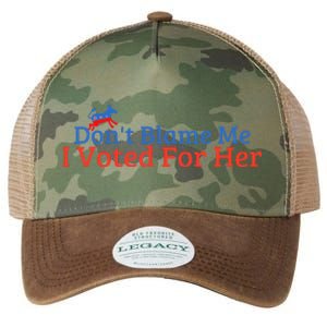 DonT Blame Me I Voted For Her Kamala Democratic Party Legacy Tie Dye Trucker Hat