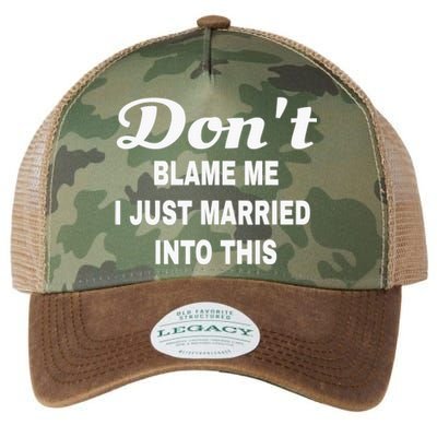 Dont blame me funny sarcastic design Legacy Tie Dye Trucker Hat