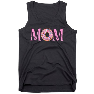 Donut Birthday Mom Family Donut Birthday Tank Top