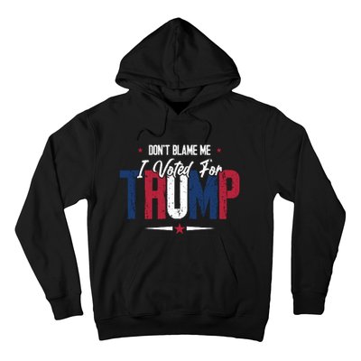 DonT Blame Me I Voted For Trump Slogan Hoodie