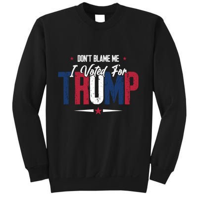 DonT Blame Me I Voted For Trump Slogan Sweatshirt