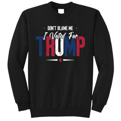 DonT Blame Me I Voted For Trump Slogan Sweatshirt