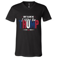 DonT Blame Me I Voted For Trump Slogan V-Neck T-Shirt