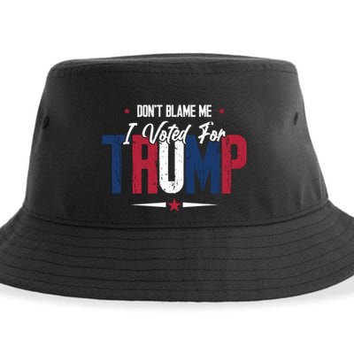DonT Blame Me I Voted For Trump Slogan Sustainable Bucket Hat