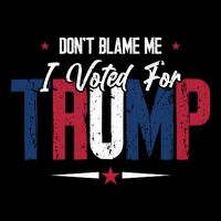 DonT Blame Me I Voted For Trump Slogan Flatbill Hat