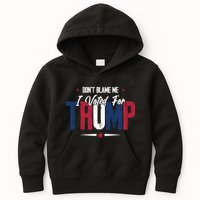 DonT Blame Me I Voted For Trump Slogan Kids Hoodie