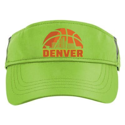 Denver Basketball Mile High 5280 Adult Drive Performance Visor