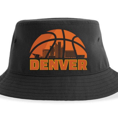 Denver Basketball Mile High 5280 Sustainable Bucket Hat