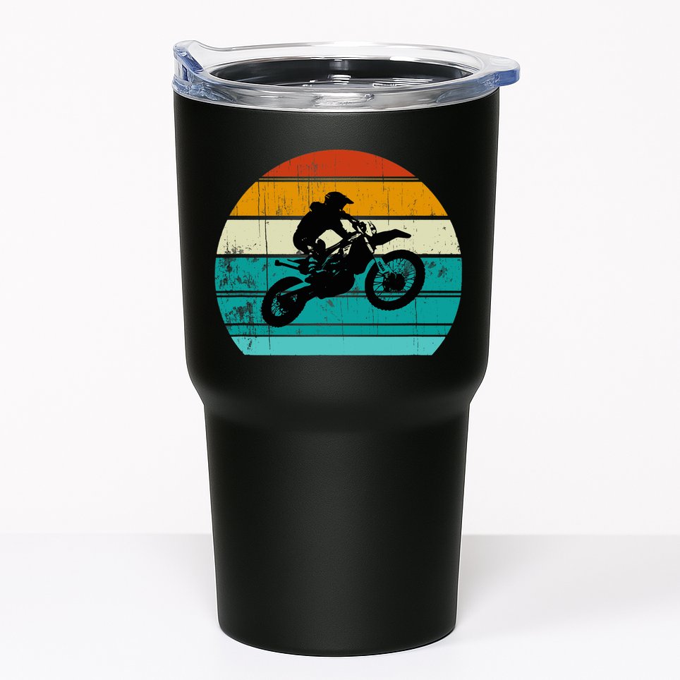 Dirt Bike Motocross Motorcycle Vintage Retro Boy Tumbler