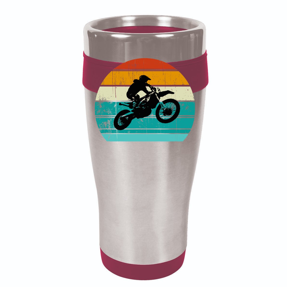 Dirt Bike Motocross Motorcycle Vintage Retro Boy Cooling Performance Long Sleeve Crew