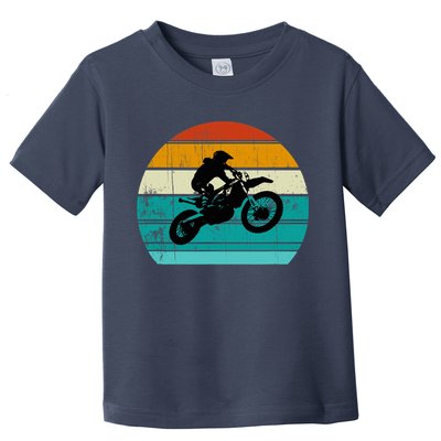 Dirt Bike Motocross Motorcycle Vintage Retro Boy Toddler T-Shirt