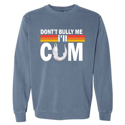 Don't Bully Me I'll Cum Retro Anti Bullying Garment-Dyed Sweatshirt