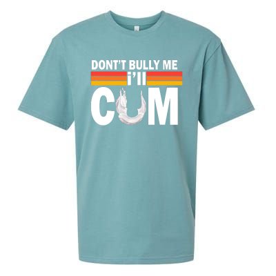 Don't Bully Me I'll Cum Retro Anti Bullying Sueded Cloud Jersey T-Shirt