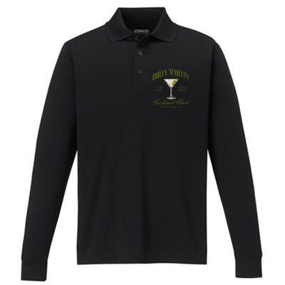 Dirtyy Bachelorette Martini Cocktail Club Martini Drinking Performance Long Sleeve Polo