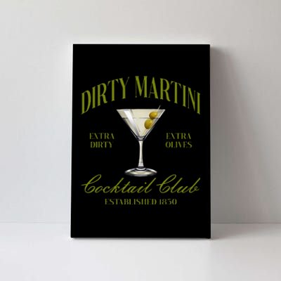 Dirtyy Bachelorette Martini Cocktail Club Martini Drinking Canvas