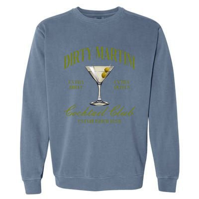 Dirtyy Bachelorette Martini Cocktail Club Martini Drinking Garment-Dyed Sweatshirt