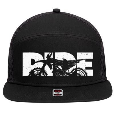 Dirt Bike Motocross Apparel Motocross Dirt Bike 7 Panel Mesh Trucker Snapback Hat