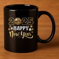Disco Ball Matching 11oz C Handle Ceramic Mug