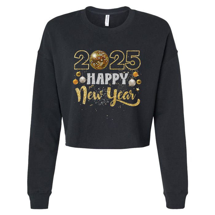 Disco Ball Matching Cropped Pullover Crew
