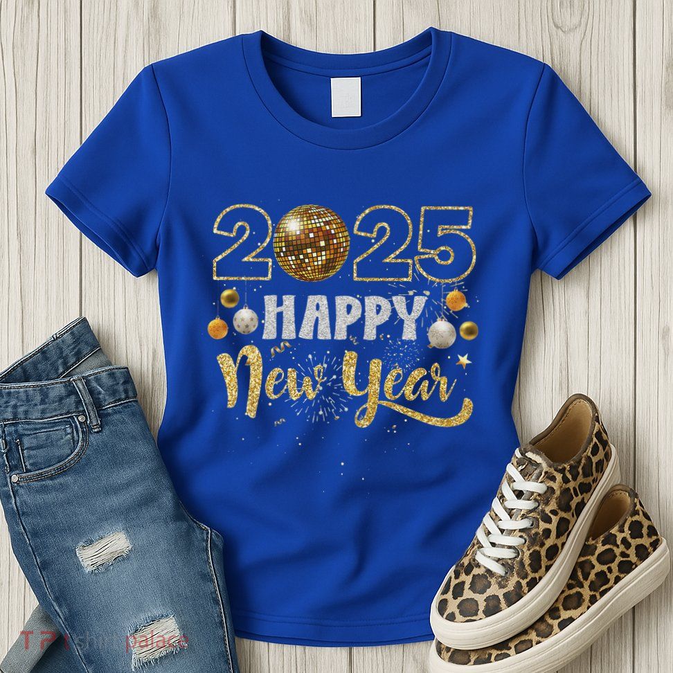 Disco Ball Matching Womens T-Shirt