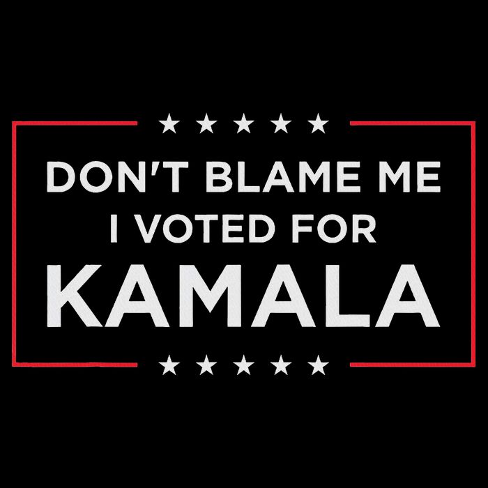 Don't Blame Me, I Voted For Kamala Drawstring Bag