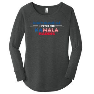 DonT Blame Me I Voted For Kamala Harris 2024 Women's Perfect Tri Tunic Long Sleeve Shirt