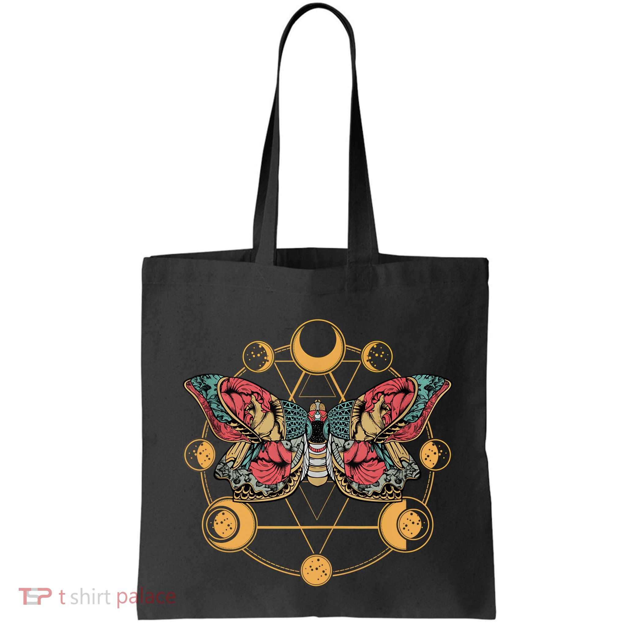 Death Butterfly Moth Moon Phases Gothic Esoteric Blackcraft Bag