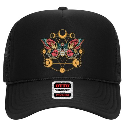 Death Butterfly Moth Moon Phases Gothic Esoteric Blackcraft Trucker Hat
