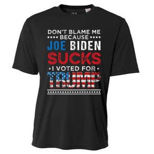 DonT Blame Me Cuz Joe Biden Sucks I Voted For Trump 2024 Cooling Performance Crew T-Shirt