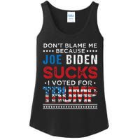 DonT Blame Me Cuz Joe Biden Sucks I Voted For Trump 2024 Ladies Essential Tank