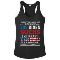 DonT Blame Me Cuz Joe Biden Sucks I Voted For Trump 2024 Ladies PosiCharge Competitor Racerback Tank