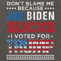DonT Blame Me Cuz Joe Biden Sucks I Voted For Trump 2024 Cotton Canvas Backpack