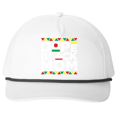 Dope Black Mom Matter Black History Month Mother Pride Gift Snapback Five-Panel Rope Hat