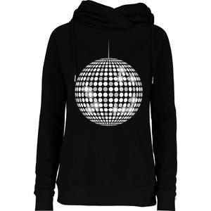 Disco Ball Music Lovers Womens Funnel Neck Pullover Hood