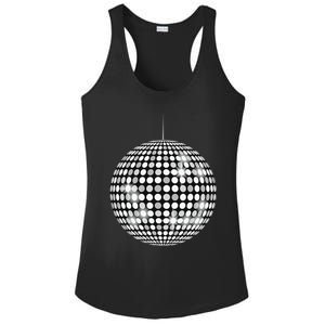 Disco Ball Music Lovers Ladies PosiCharge Competitor Racerback Tank