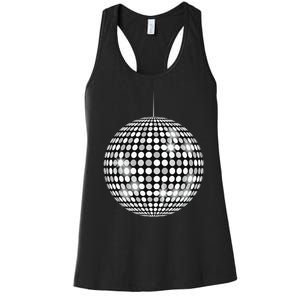 Disco Ball Music Lovers Women's Racerback Tank