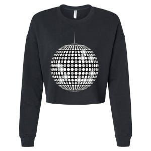 Disco Ball Music Lovers Cropped Pullover Crew