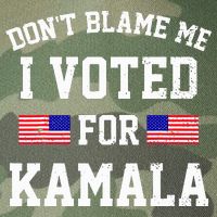 Dont Blame Me I Voted For Kamala Harris Distressed Legacy Tie Dye Trucker Hat