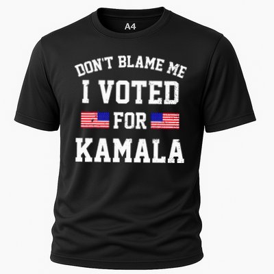 Dont Blame Me I Voted For Kamala Harris Distressed Performance Shirt