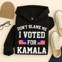 Dont Blame Me I Voted For Kamala Harris Distressed Hoodie