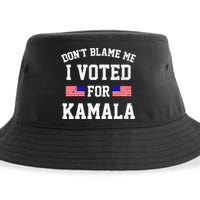 Dont Blame Me I Voted For Kamala Harris Distressed Sustainable Bucket Hat